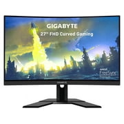 GIGABYTE - G27FC Advanced - 27" VA Curved Gaming Monitor - FHD 1920x1080 - 165Hz/OC 170Hz - 1ms MPRT - AMD FreeSync Premium - HDMI, DP, USB-A - Height Adjustable - Black