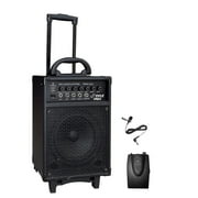 Pyle 300 Watt Cordless Rechageable Portable PA System With Lavalier Microphone