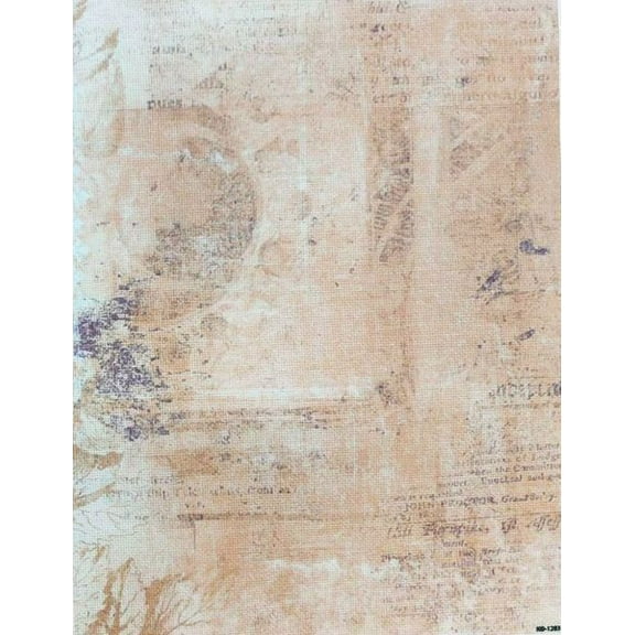Rustic Impressions Designer Printed AIDA Fabric. Canvas for embroidery with an applied background KF-1283A