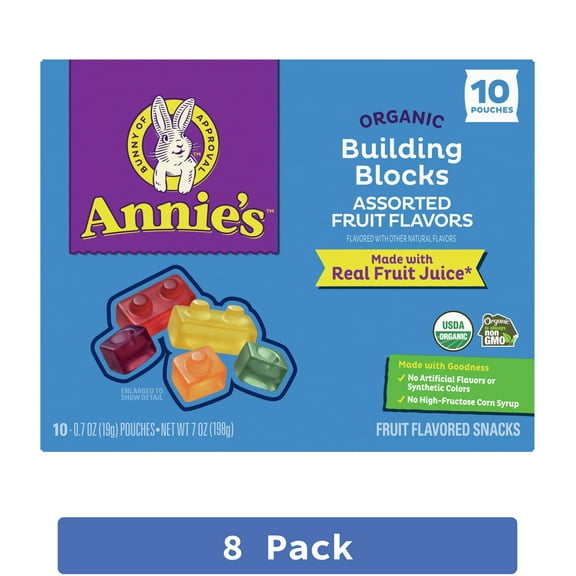 Annie's Homegrown 10 Piece Organic Fruit Snack 7 oz (Pack of 8)