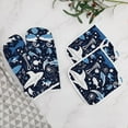 thumbnail image 5 of Marine Animals Heat Resistant Microwave Oven Gloves Set for BBQ Baking Grilling,Baking Gifts Cooks for Women,Housewarming Gifts for New Home, 5 of 6