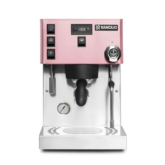 Rancilio Silvia Pro X Espresso Machine | Dual Boiler | PID Control | Shot Timer | (Pink)