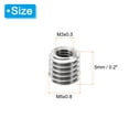 thumbnail image 2 of Unique Bargains Adaptateurs de Filetage Manchon Réducteur Écrou 20 Pcs M5x0.8 Mâle à M3x0.5 Femelle Réparation Insert Écrou 5mm, 2 of 7