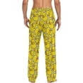 thumbnail image 2 of Top-kevin Christmas Snowflakes Pajama Pants White Black Texture Lounge Sleepwear PJs Men's Pajama Bottoms Lightweight Sleep Pants S, 2 of 11