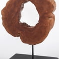 thumbnail image 2 of Greenage Irregular Shape Lychee Wood Sculpture Decoration, Natural Edge Tabletop Décor, Handmade Ornaments - Small Size 13.8'' x 17.7'', 2 of 6