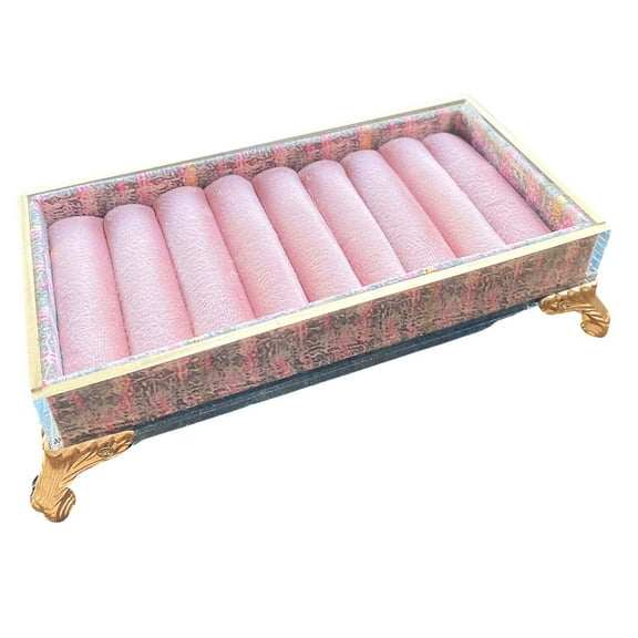 yuksok Jewelry Display Tray 8 Slots Bangle Bracelet Organizer for Home Cabinet Lady