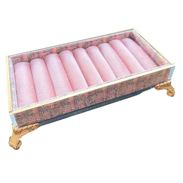 Bandeja de exhibición de Joyas, organizador de pulseras, pendientes portátiles, estuche de almacenamiento, soporte de joyería para mujeres, gabinete, Yuyangstore Bandeja de exhibición de joyería
