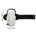 thumbnail image 2 of Unique Bargains 1 Pc Phone Holder Arm Bands with Zipper for Hiking Gym Silver Tone PU Leather, 2 of 4