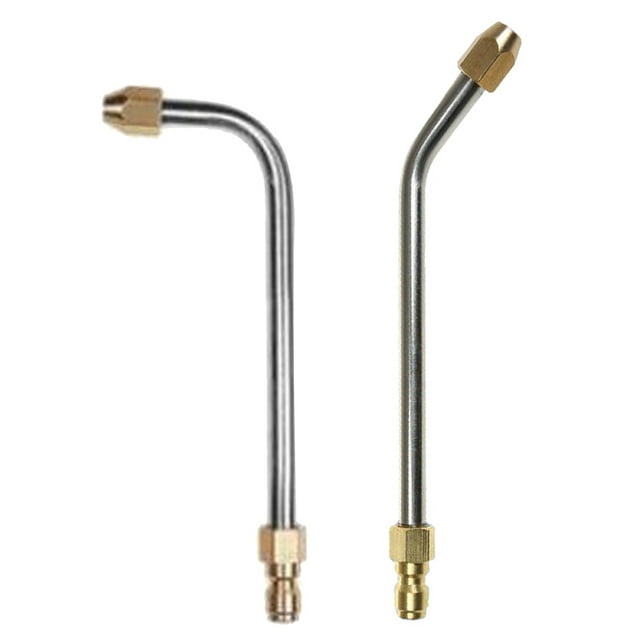 2 piezas 30 degree y 90 degree herramientas de limpieza de coche de poste de metal de extensión de lanza en ángulo Cola Extensión de lanza en ángulo
