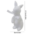 thumbnail image 2 of Tyidzon Flocked Bunny Easter Decorations with Bow Ties, Rabbit Figurines for Easter Centerpieces, Spring Home Tabletop Shelf Decor & Seasonal Gift, 2 of 6