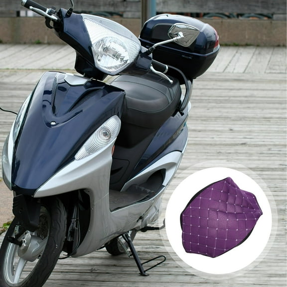 HONMEET Linen Mesh Moped Cushion Cover 1 Piece Motorcycle Seat Pad Comfortable Riding Accessory