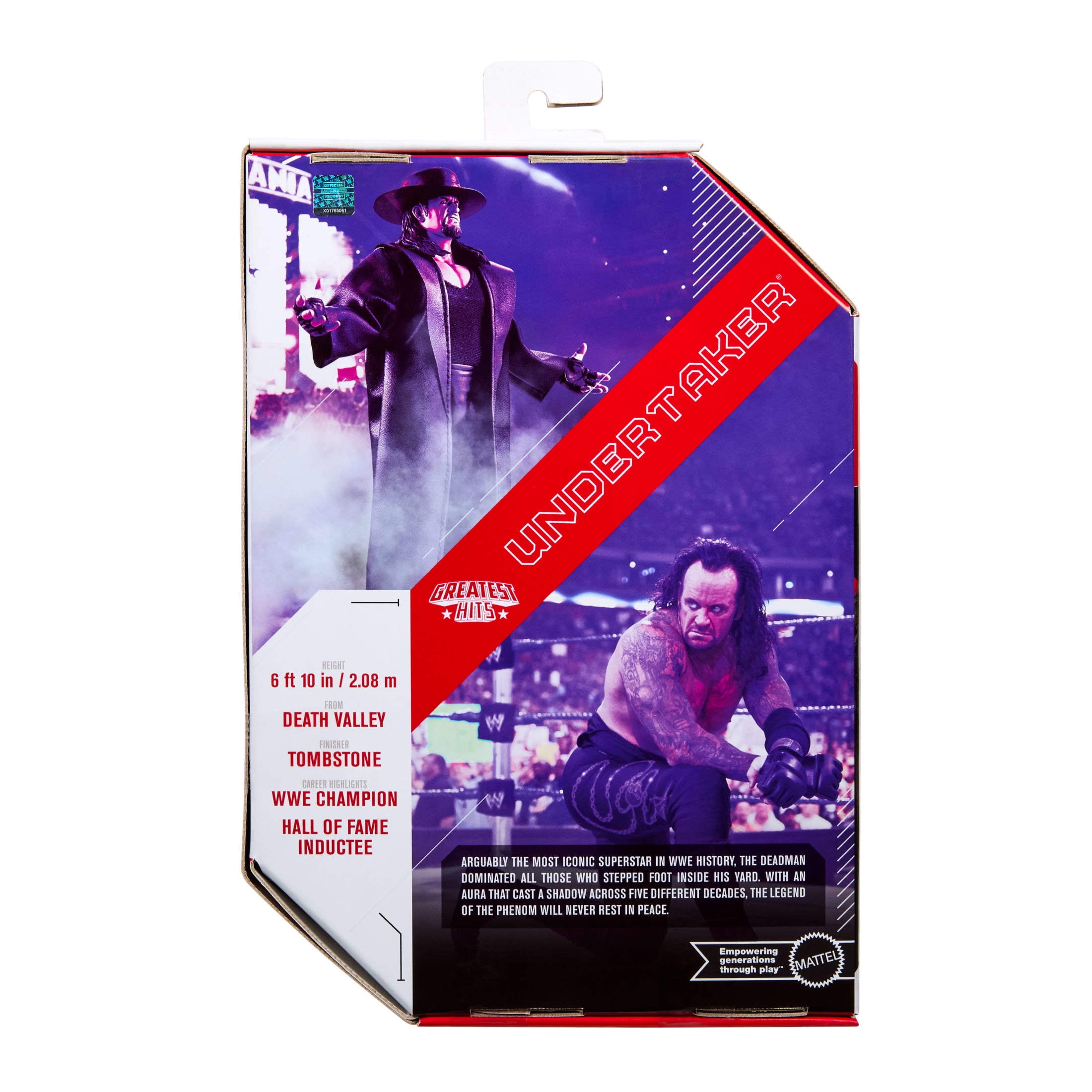 WWE Ultimate Edition Undertaker Action Figure & Accessories Set, Greatest Hits 6-inch Collectible