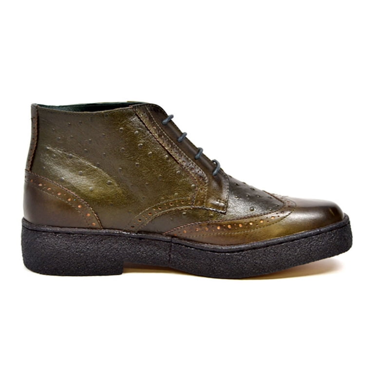 British Walkers Playboy Wingtip Ostrich Men Dress shoes Playboy Ostrich & Wingtip Leather Shoes by The British  main image 4