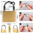 thumbnail image 4 of Sticker -2pcs 30mm Small Padlock - Brass, 4 of 7