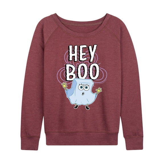 SpongeBob SquarePants - Hey Boo - Women's Lightweight French Terry Long Sleeve Shirt
