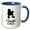 Blue/White, variant on 3drose, Poodle Dog Dad, 11oz Magic Transforming Mug