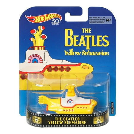 2019 Hot Wheels  1/64 Retro Entertainment The Beatles Yellow Submarine Diecast (Best Selling Vehicles 2019)