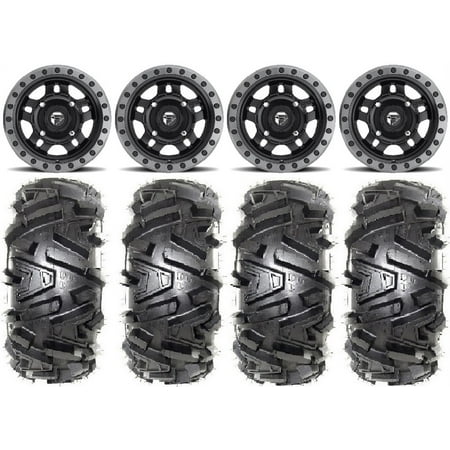 Fuel Anza Black 14 Wheels 27 Moto MTC Tires Honda Pioneer