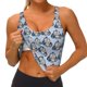 thumbnail image 3 of Fotbe Police Car Sujetador Deportivo Largo sin Aros para Mujer con Almohadillas y Soporte Medio, Transpirable y Absorbente, Camiseta Tipo Chaleco o Tank Top-Large, 3 of 8