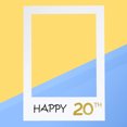 thumbnail image 2 of MasteelfCA Happy 20th DIY Paper Picture Frame Cutouts Photo Booth Props for Birthday Party, 2 of 5