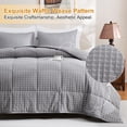 thumbnail image 6 of Comforter Duvet Insert for    Size, Luxurious  Fill Duvet,  Noiseless Waffle  Shell, Breathable Comforter (Light Gray), 6 of 6