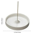 thumbnail image 3 of Inerposs Ceramic Incense Holder, Modern Aromatherapy Tray, Yin-Yang Design, Home Decor Accessory, Ideal for Yoga and Relaxation Spaces, 3 of 6