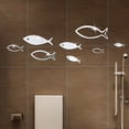 thumbnail image 2 of Shisuyan 1 Set DIY Fish Acrylic Mirror Wall Sticker Acrylic Fish Mirror Effect Wall Stickers, 2 of 9