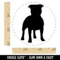 thumbnail image 2 of Staffordshire Bull Terrier Dog Solid Self-Inking Rubber Stamp Ink Stamper - Lime Green Ink - Small 3/4 Inch, 2 of 7