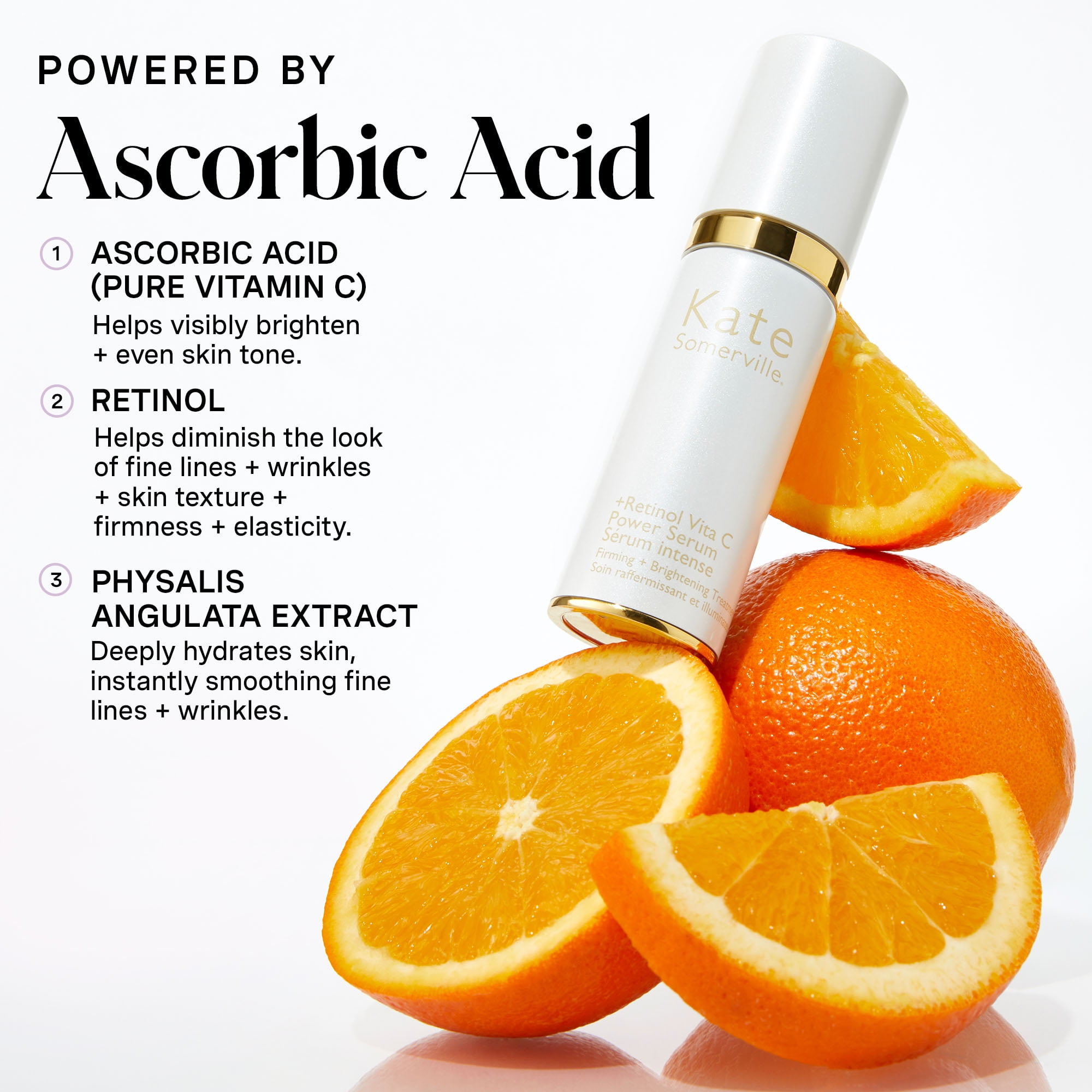 Kate Somerville +Retinol Vita C Power Serum Firming and Brightening Treatment, 1 Fl Oz