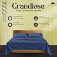 thumbnail image 2 of Pure Egyptian Cotton Sheets King Size High Thread Count Sheets King PC Luxury Hotel King Size Sheets Set Deep Pocket Sateen Weave Cooling Bed Sheet Sets, 2 of 8