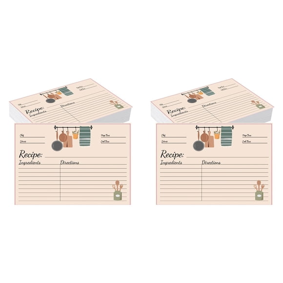 Recipe Card Stock 4x6 Inches 50 Sheets Blank Recipe Cards Blank Index CardsforRecipe Organization Cooking Kitchen Notes And Meal Tracking, 100 Pack Recipe Cards, Blank Cooking Index Cards