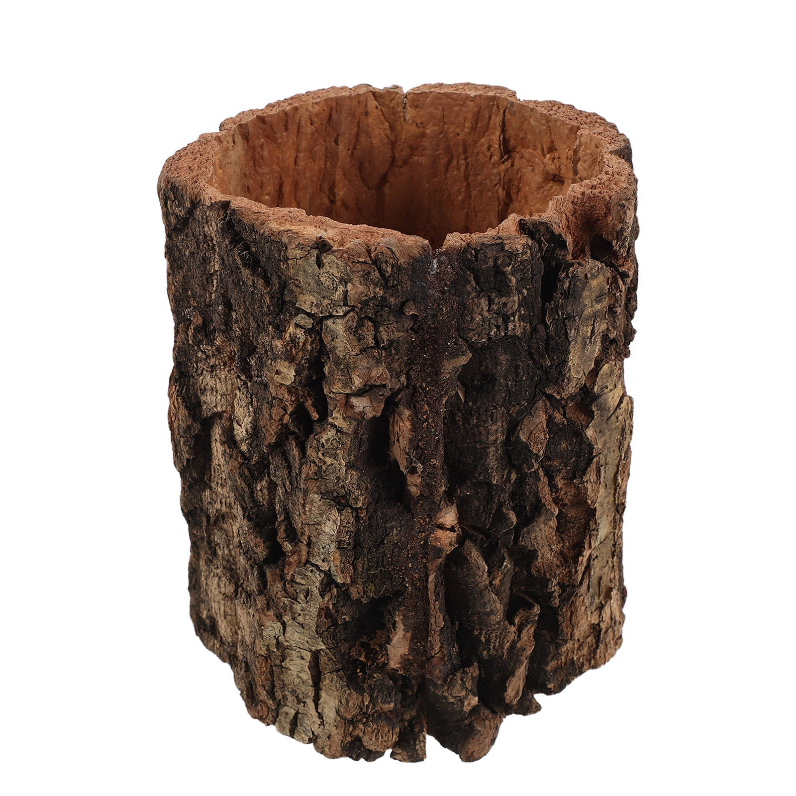 TABLZONE Reptile Tree Trunk Hideout Coffee Color for Gecko Turtle Snake Habitat Decor