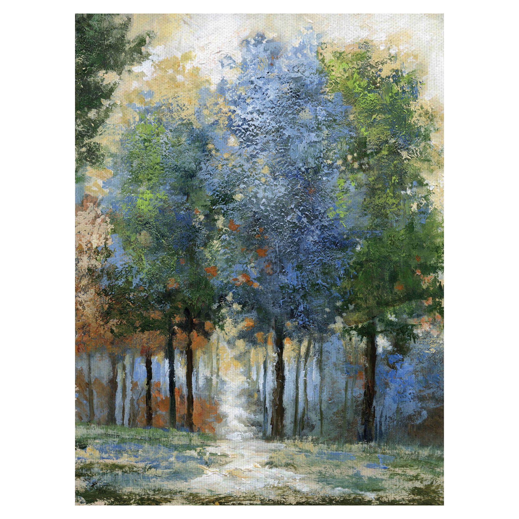 Masterpiece Art Gallery Afternoon Light Colorful Forest By Nan Canvas
