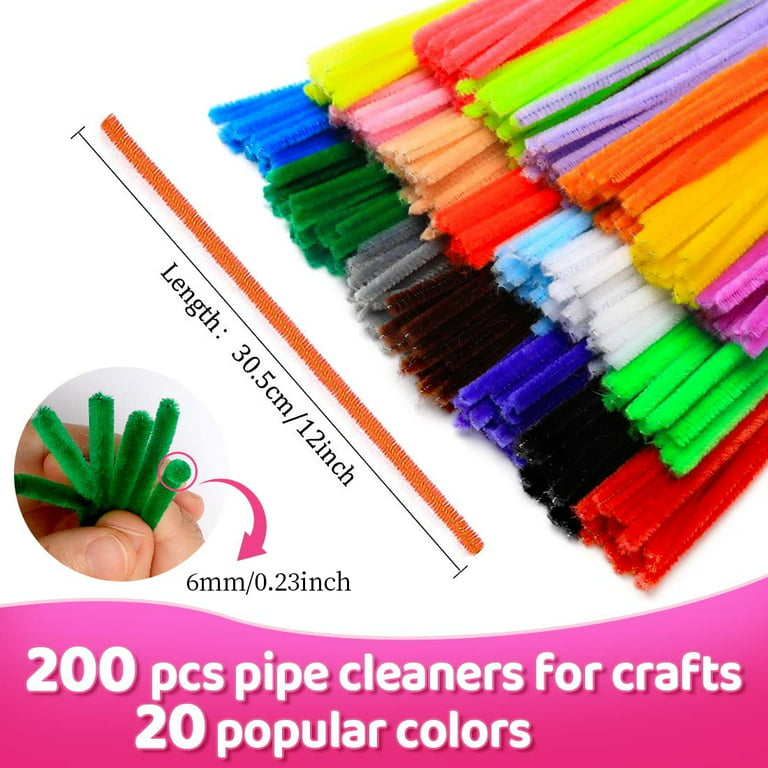 KKBESTPACK Kkbestpack 20 Colors 300 Pcs Pipe Cleaners Craft