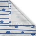 thumbnail image 3 of Ambesonne Blue and White Kitchen Curtains, Water Drop Lines, 55"x39", Violet Blue and White, 3 of 3