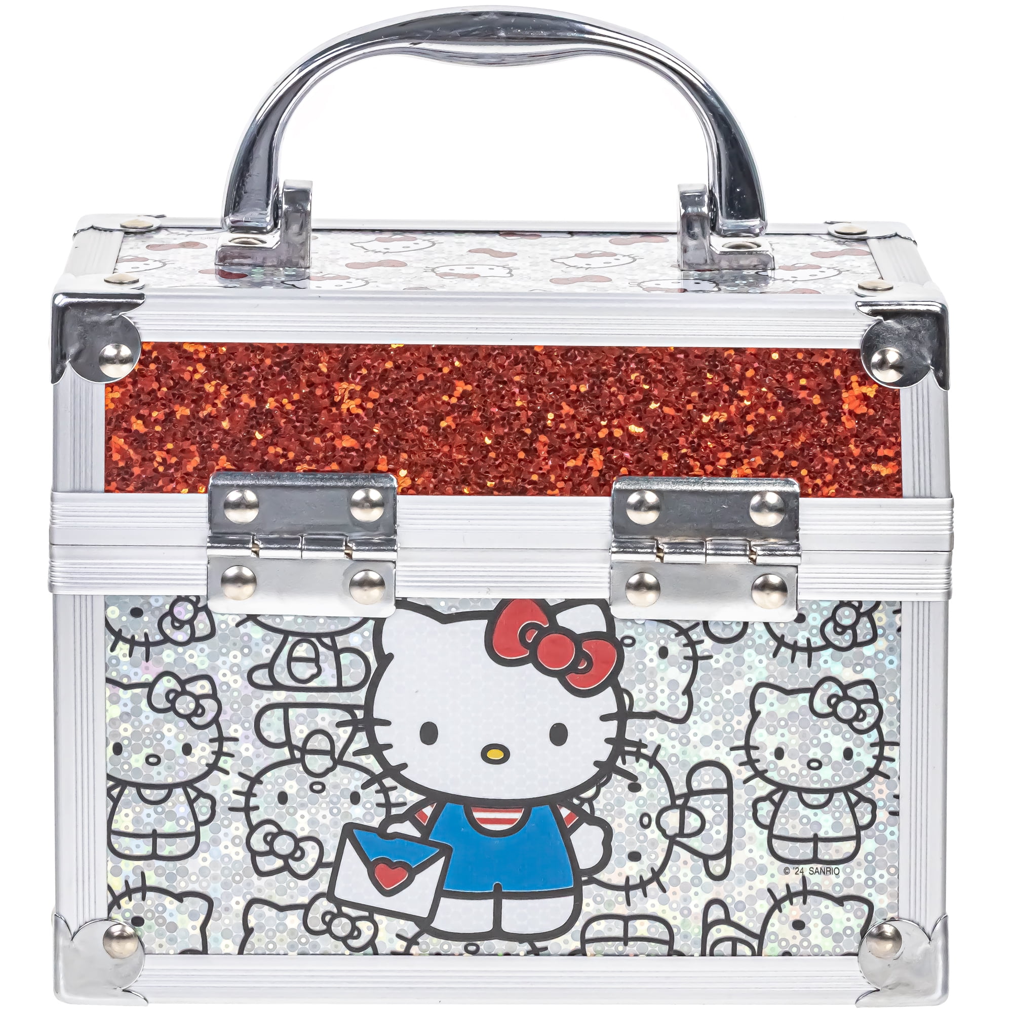 Hello Kitty Lip Balm Set In Mini Train Case, Townley