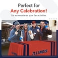 thumbnail image 5 of Illinois Fighting Illini 6' Stripes Wordmark Table Throw, 5 of 5