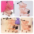 thumbnail image 5 of WHAMVOX Golden Mini Shopping Cart for Desk Decor with Iron Material and Small Size Perfect for Organizing, 5 of 8