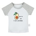 thumbnail image 2 of iDzn You're All I Avo Wanted Funny T shirt For Baby, Newborn Babies T-shirts, Infant Fruit Avocado Tops, 0-24M Kids Graphic Tees Clothing (Short Gray Raglan T-shirt, 6-12 Months), 2 of 5