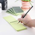 thumbnail image 5 of RETON Aesthetic Pocket Notebooks Set of 10, Rain Weatherproof Soft Cover Pocket Notebook for Office, Green Cover,Tactical Steno Pads with Grid for Outdoor Activity Recording, 5 of 7