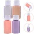 thumbnail image 3 of 4Pcs Pink Plastic Pump Bottles for Nail Polish Remover Storage Home Use, 3 of 8