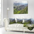 thumbnail image 3 of Designart Vineyards in Italy Panoramic - Photography Throw Pillow - 18x18, 3 of 5