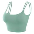 thumbnail image 4 of Glisme Sports Bras For Women High Support Comfortable Large Thin Sagging Side Backless Shining No Steel Ring Wrapping Bra For Yoga Gym Mint Green, 4 of 5