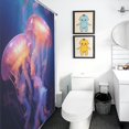 thumbnail image 5 of Jellyfish Ocean Style Shower Curtain Modern Home Bathroom Bathtub Decor Waterproof Fabric with 12PCS Hooks, 5 of 8