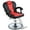 Red&Black, variant on EUROCO 500LBS Barber Chair, Heavy Duty Salon Chair for Hair Stylist, Height Adjustable Hydraulic Hair Reclining Salon Chair, 360° Rotation, Multi-Function Shampoo Chair for Salon Barbershop