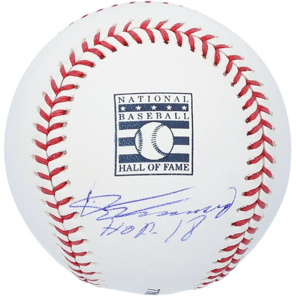 Vladimir Guerrero Los Angeles Angels Autographed Hall of Fame Logo Baseball with "HOF 18" Inscription - Fanatics Authentic Certified