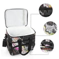 thumbnail image 6 of FORMRS Insulated Cooler Bag 24 Cans Capacity Soft Leakproof Lunch Box with Side Pockets, Colorful White, 6 of 7