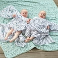 thumbnail image 4 of aden + anais Essentials Muslin Swaddle Blankets for Baby Girls and Boys, Newborn Receiving Blanket for Swaddling, 100% Cotton Baby Swaddle Wrap, 4 Pack, Dinotime, 4 of 6