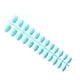 thumbnail image 3 of Vogacara 24 piezas de uñas postizas de ataúd resistentes a los arañazos de bailarina corta coloridas uñas acrílicas artificiales de color sólido DIY Juegos de manicura 14azul Vogacara CE011412-14, 3 of 4
