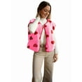 thumbnail image 4 of Female Fleece Vest Coat Pink L, 4 of 9